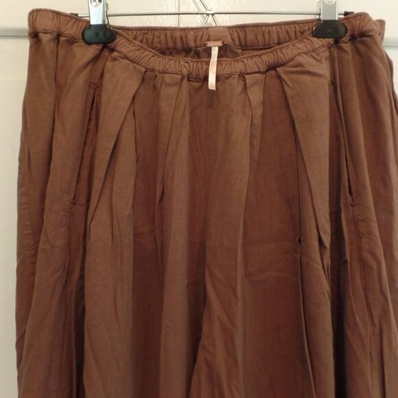 Free People To The Sky NWOT Parachute Pants COCOA Baggy Oversized Boho Medium - Picture 6 of 9